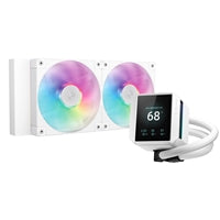 DeepCool Mystique 240 White ARGB LCD AIO Cooler - 240mm DeepCool Mystique 240 White ARGB LCD AIO Cooler - 240mm